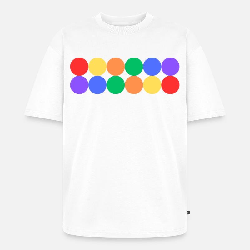 Rainbow Pride - Unisex Premium Oversized Bio T-Shirt - Weiß