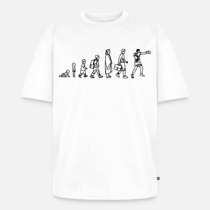 Boxen Evolution - Unisex Premium Oversized Bio T-Shirt - Weiß