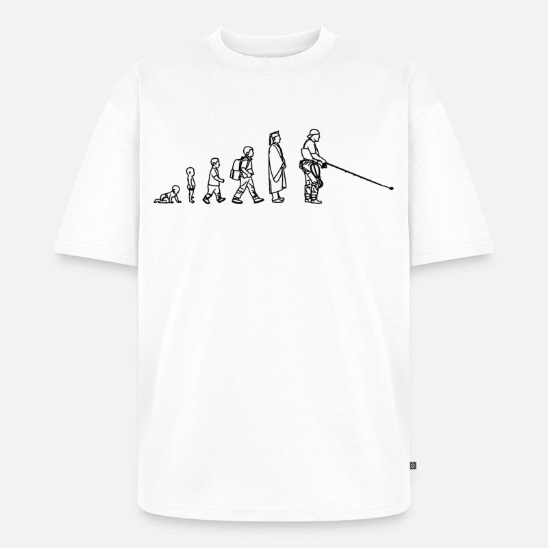 Fischer Evolution - Unisex Premium Oversized Bio T-Shirt - Weiß