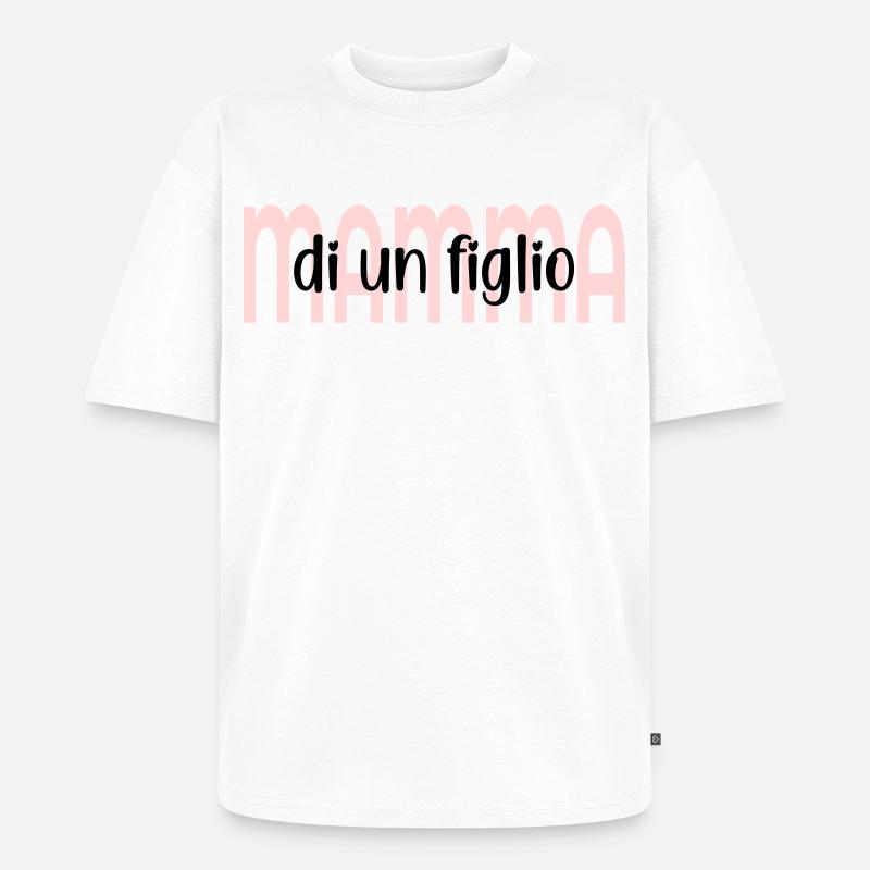Mutter eines Kindes - Unisex Premium Oversized Bio T-Shirt - Weiß