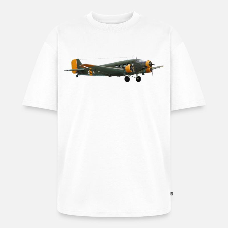 Ju 52 - Unisex Premium Oversized Bio T-Shirt - Weiß