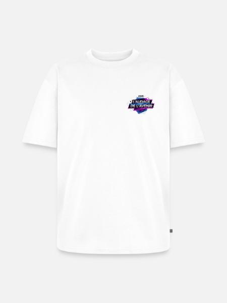 The Audacity of the Future 2025 - Unisex Premium Oversized Organic T-Shirt - white