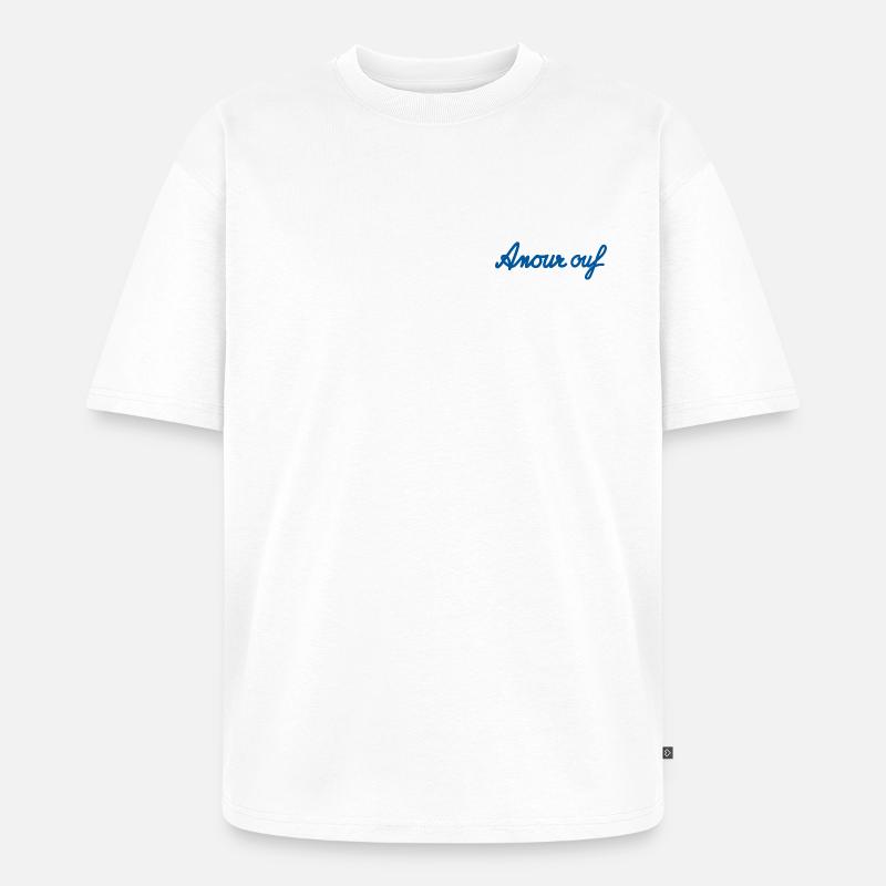 Amour Ouf – Hellblauer Stil - Unisex Premium Oversized Bio T-Shirt - Weiß