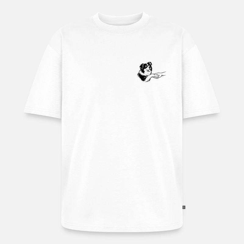 Ein Versprechen auf vier Pfoten - Unisex Premium Oversized Bio T-Shirt - Weiß
