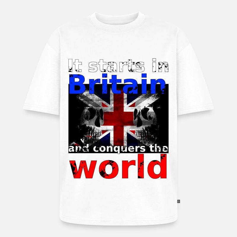 Britain - Unisex Premium Oversized Bio T-Shirt - Weiß