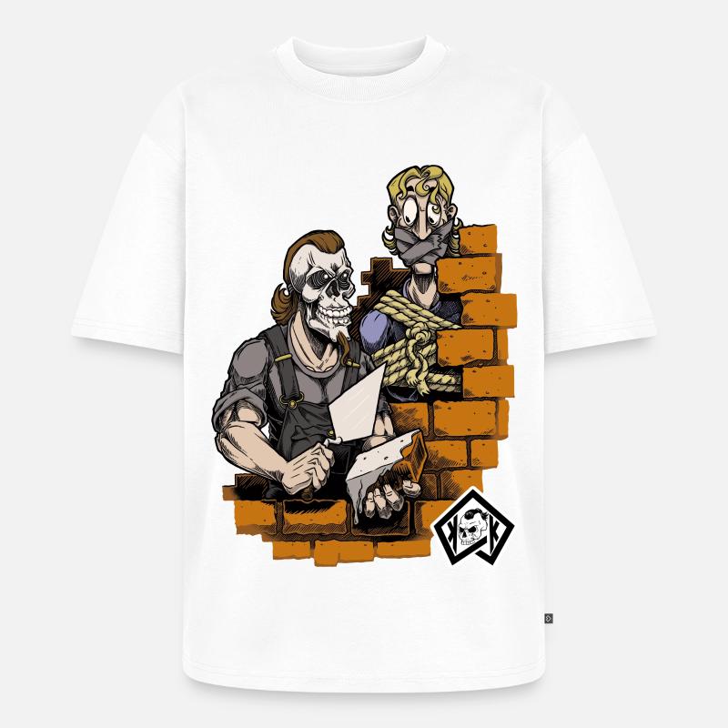 Bricklayer, master mason, craftsman, construction technician - Unisex Premium Oversized Organic T-Shirt - white