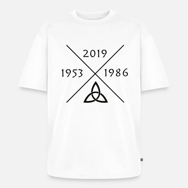 DUNKEL - Unisex Premium Oversized Bio T-Shirt - Weiß