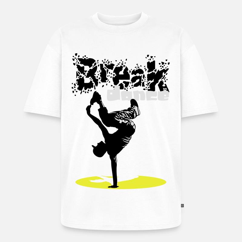 Breakdance flex - Unisex Premium Oversized Bio T-Shirt - Weiß