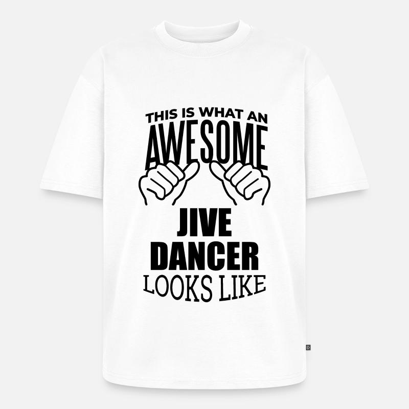 Jive - T-shirt Premium bio oversize Unisexe - blanc
