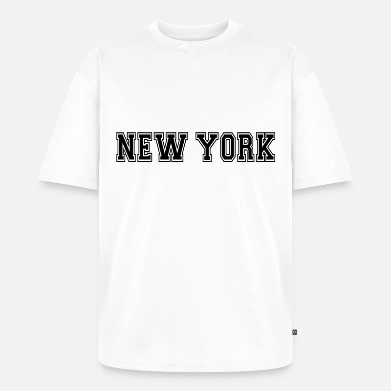 New York - Unisex Premium Oversized Bio T-Shirt - Weiß