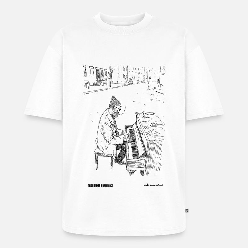 differnce - Unisex Premium Oversized Bio T-Shirt - Weiß