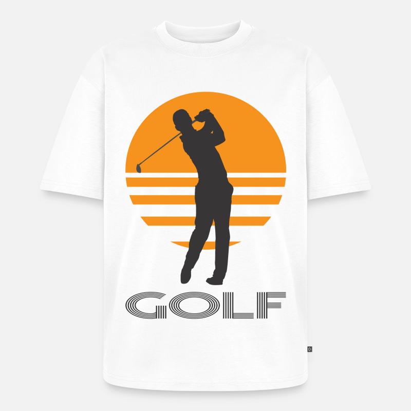 Golf - Unisex Premium Oversized Bio T-Shirt - Weiß