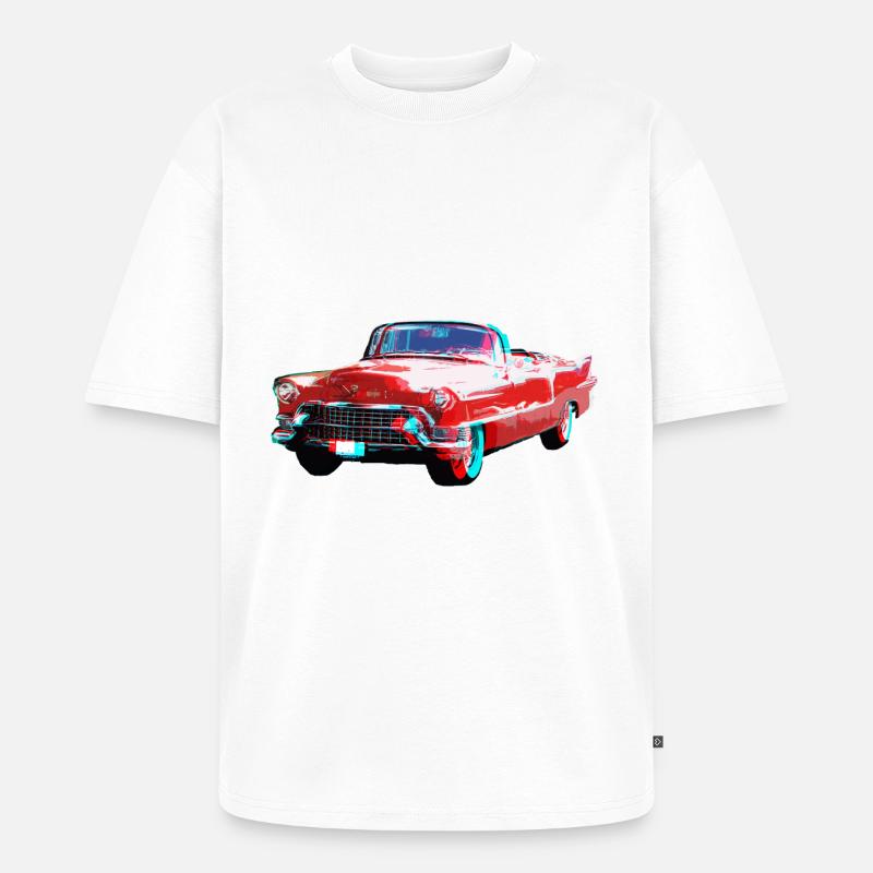 3D Cadillac - Unisex Premium Oversized Bio T-Shirt - Weiß