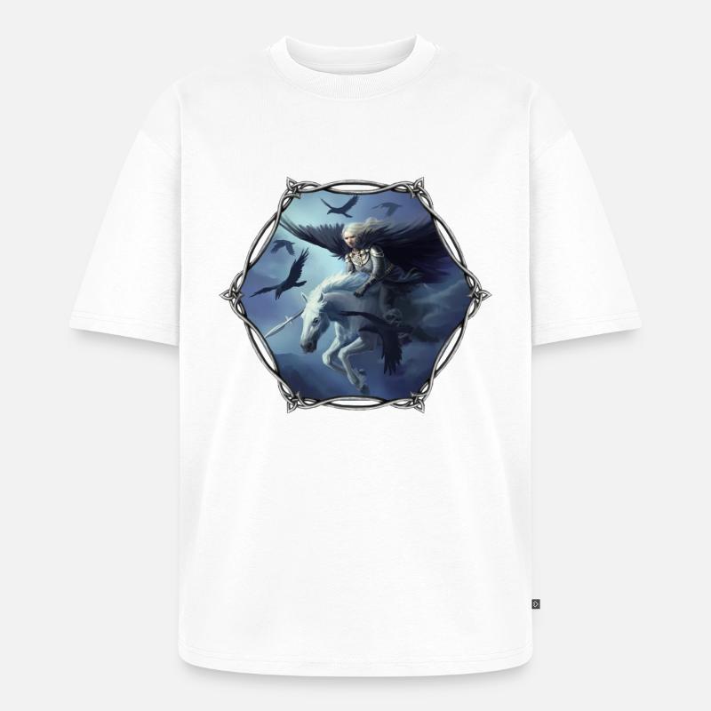 Walküre - Unisex Premium Oversized Bio T-Shirt - Weiß