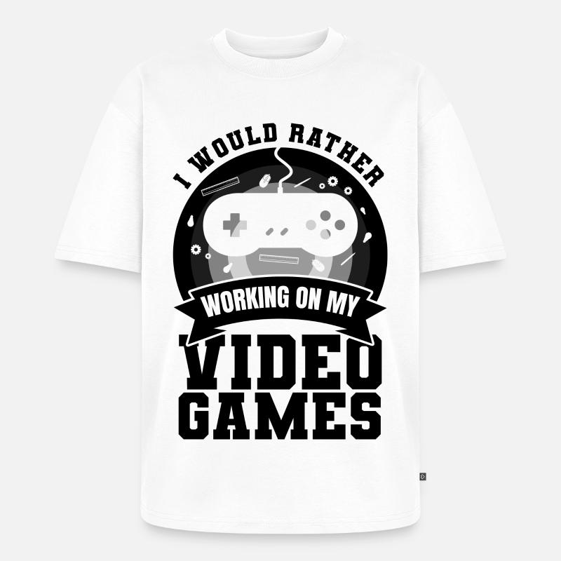 Game Dev - Unisex Premium Oversized Bio T-Shirt - Weiß