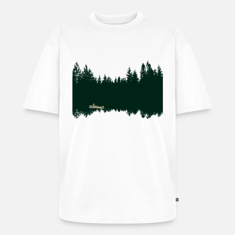 Kanu Forest - Unisex Premium Oversized Bio T-Shirt - Weiß