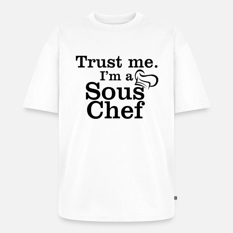 sous-chef - T-shirt Premium bio oversize Unisexe - blanc