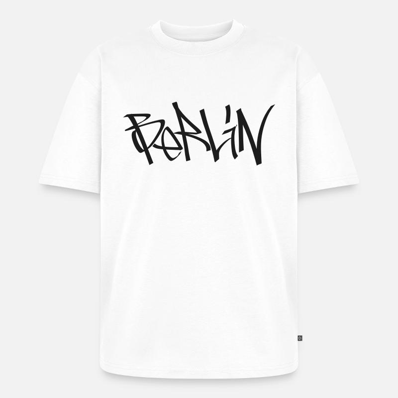 Berlin - Unisex Premium Oversized Bio T-Shirt - Weiß