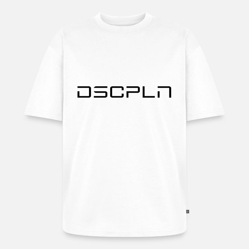 DSCPLN - T-shirt Premium bio oversize Unisexe - blanc