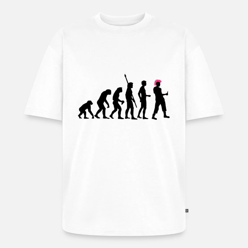 evolution_punk_2c - T-shirt Premium bio oversize Unisexe - blanc