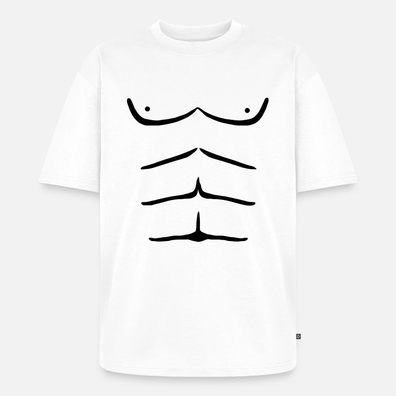 sixpack - Unisex Premium Oversized Bio T-Shirt - Weiß