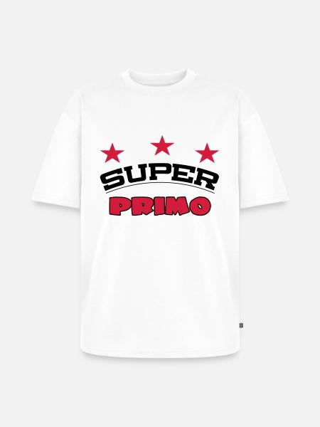 Super primo - T-shirt Premium bio oversize Unisexe - blanc