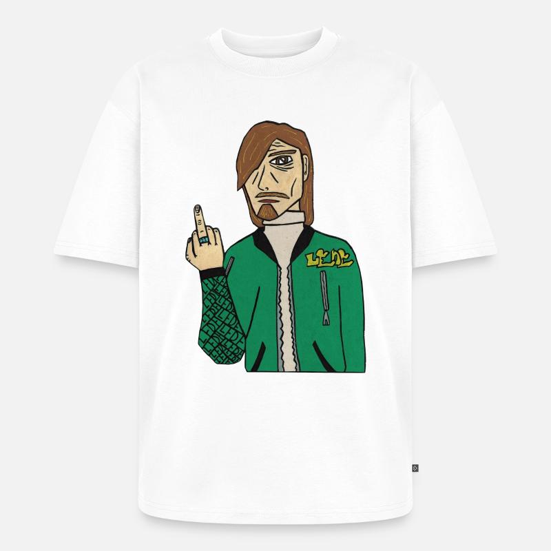 lede Markson - Unisex Premium Oversized Bio T-Shirt - Weiß