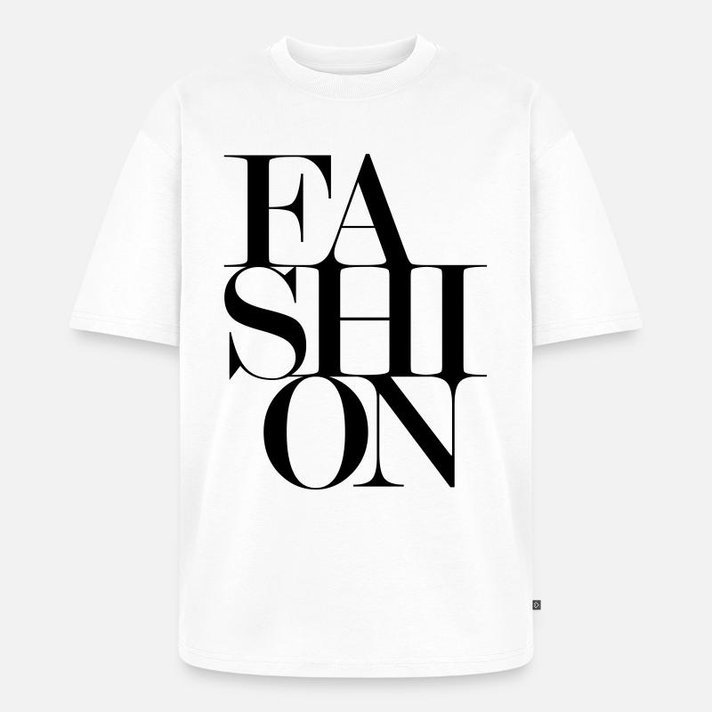 MODE de la mode - T-shirt Premium bio oversize Unisexe - blanc