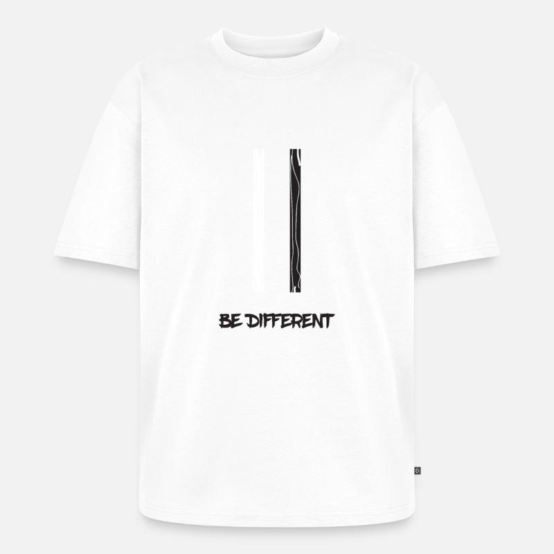 Anders sein - Unisex Premium Oversized Bio T-Shirt - Weiß