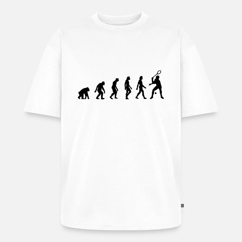 L évolution de squash - T-shirt Premium bio oversize Unisexe - blanc