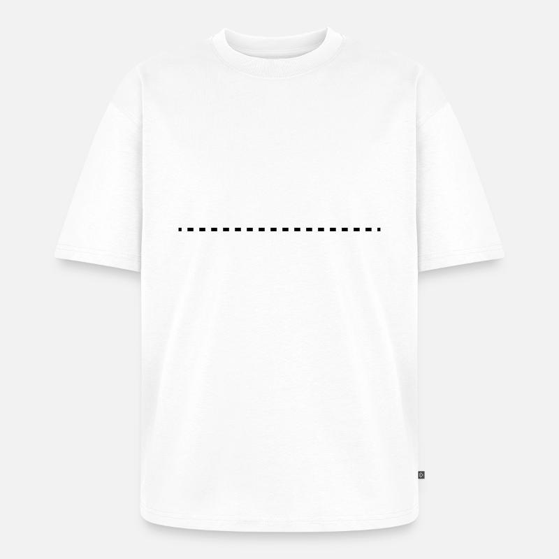 dashed_line_f1 - Unisex Premium Oversized Bio T-Shirt - Weiß