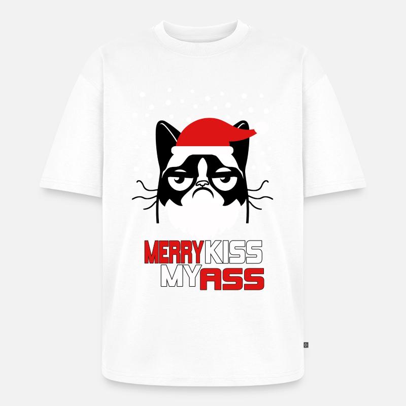 MON CUL BAISER - T-shirt Premium bio oversize Unisexe - blanc