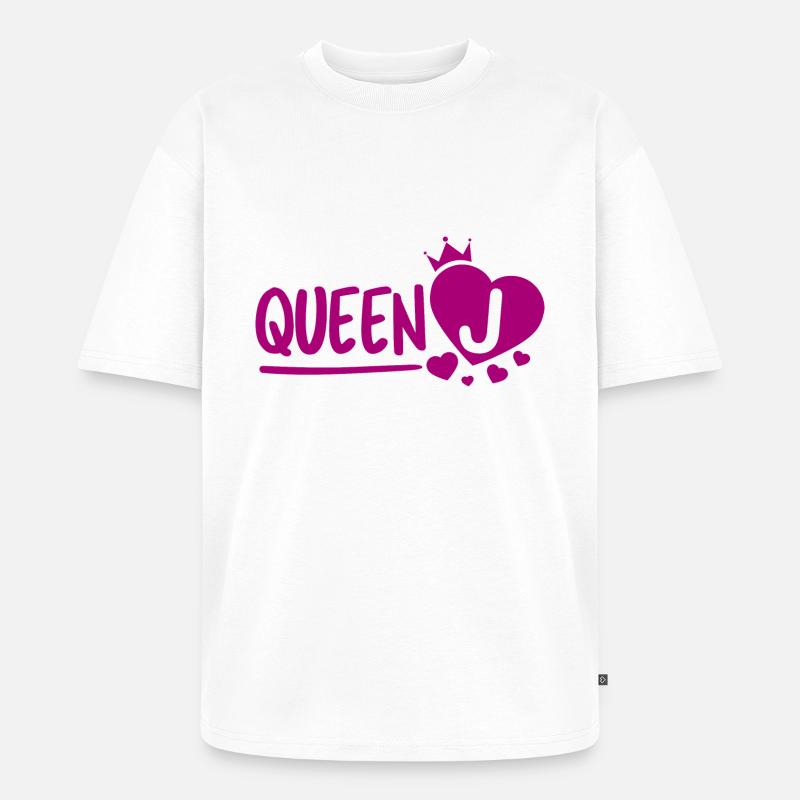Queen J - Unisex Premium Oversized Bio T-Shirt - Weiß