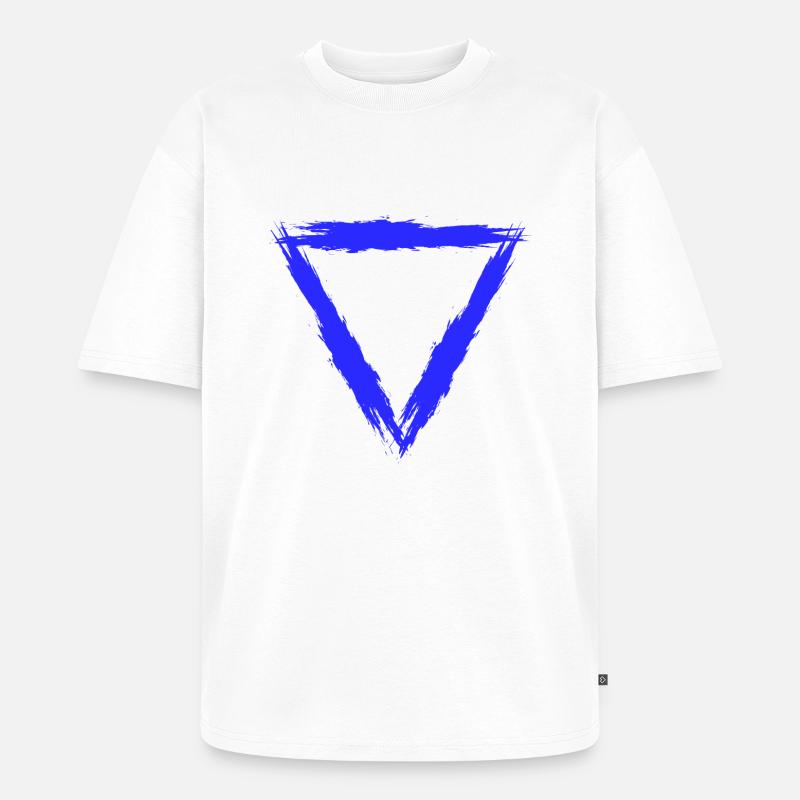 Element Symbol Wasser - Unisex Premium Oversized Bio T-Shirt - Weiß