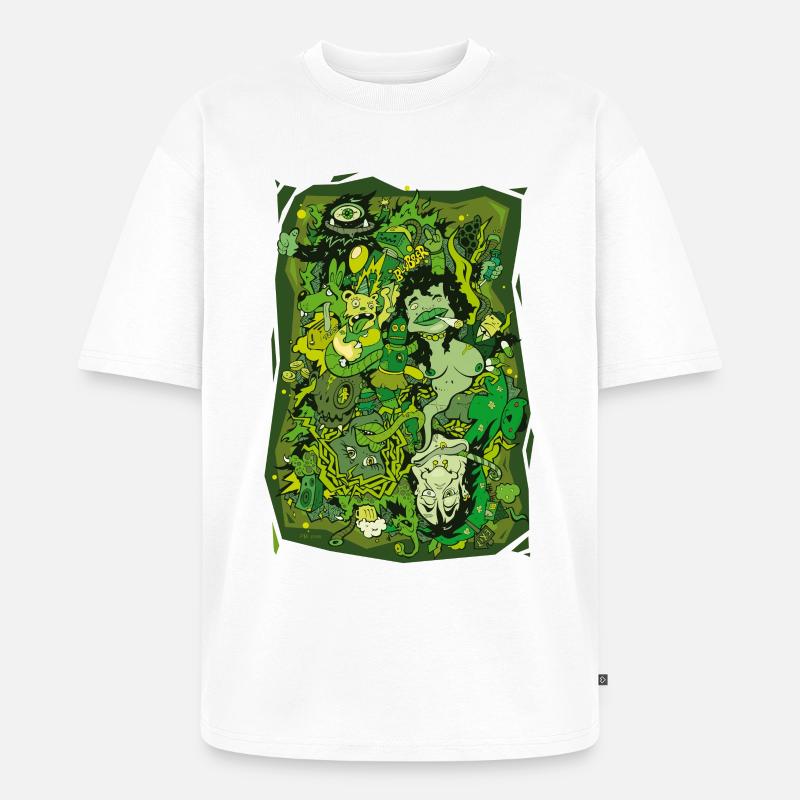 lsd_absinth - Unisex Premium Oversized Bio T-Shirt - Weiß