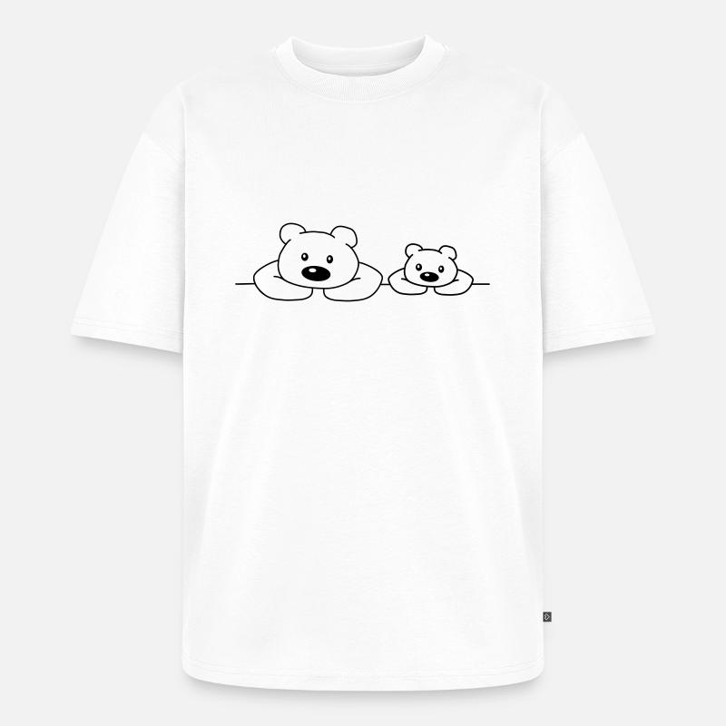 Teddys - Unisex Premium Oversized Bio T-Shirt - Weiß