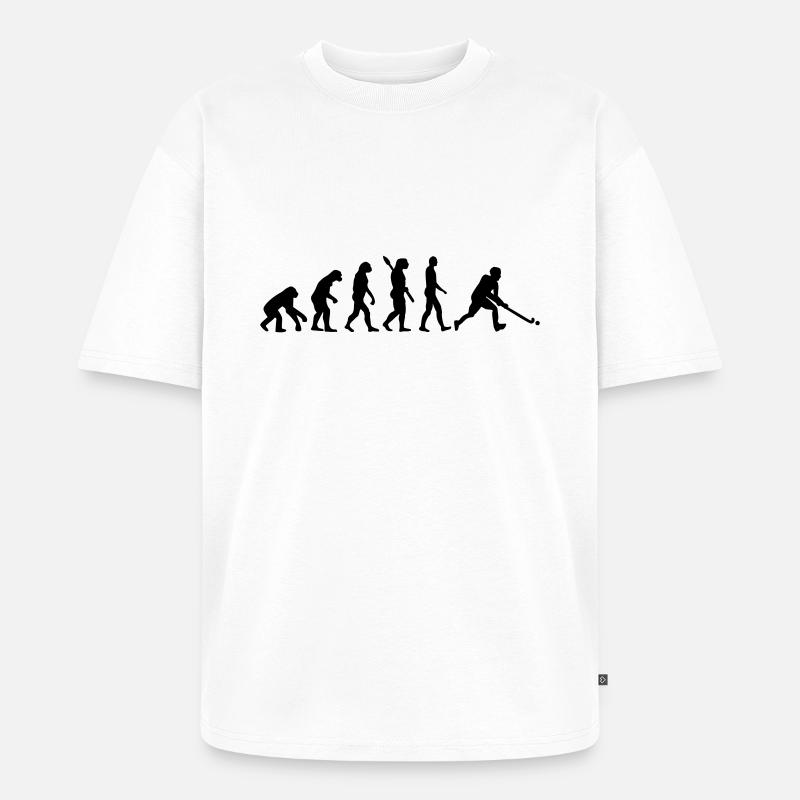 Evolution Hockey - Unisex Premium Oversized Bio T-Shirt - Weiß