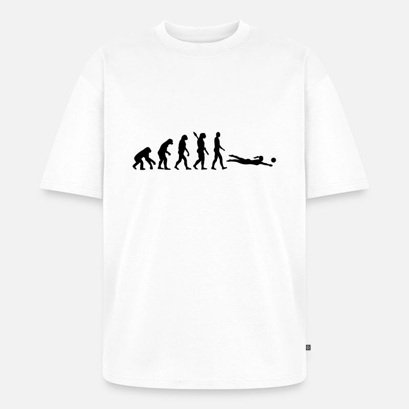 Evolution Beachvolleyball - Unisex Premium Oversized Bio T-Shirt - Weiß
