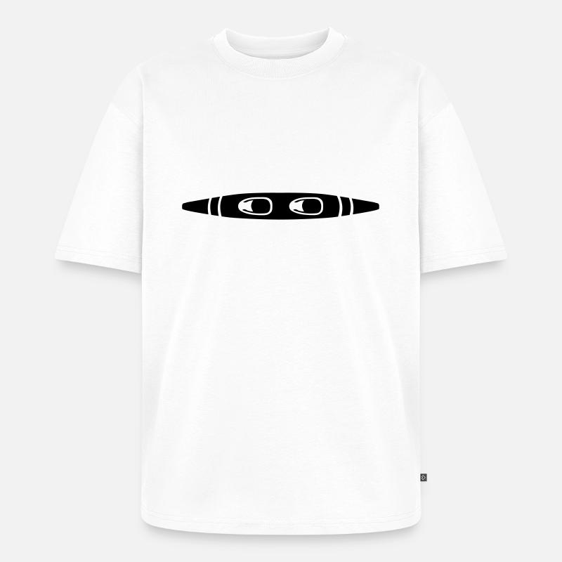 Kayak - T-shirt Premium bio oversize Unisexe - blanc