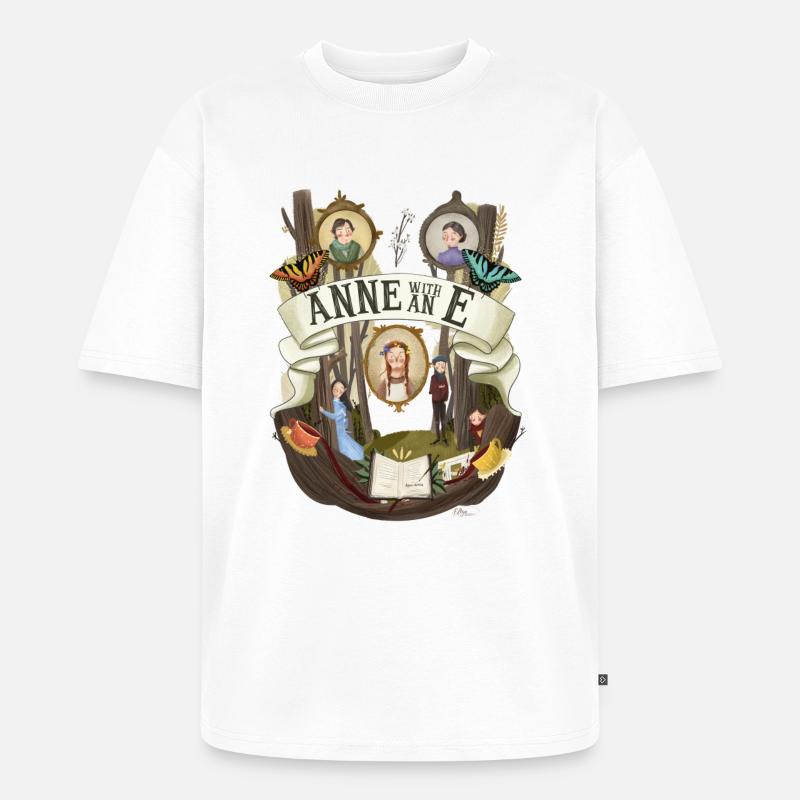 Anne avec un E - T-shirt Premium bio oversize Unisexe - blanc