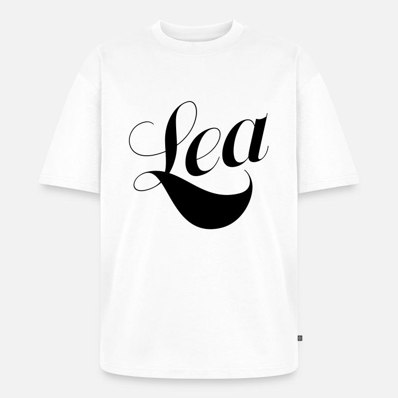 Lea - Unisex Premium Oversized Bio T-Shirt - Weiß