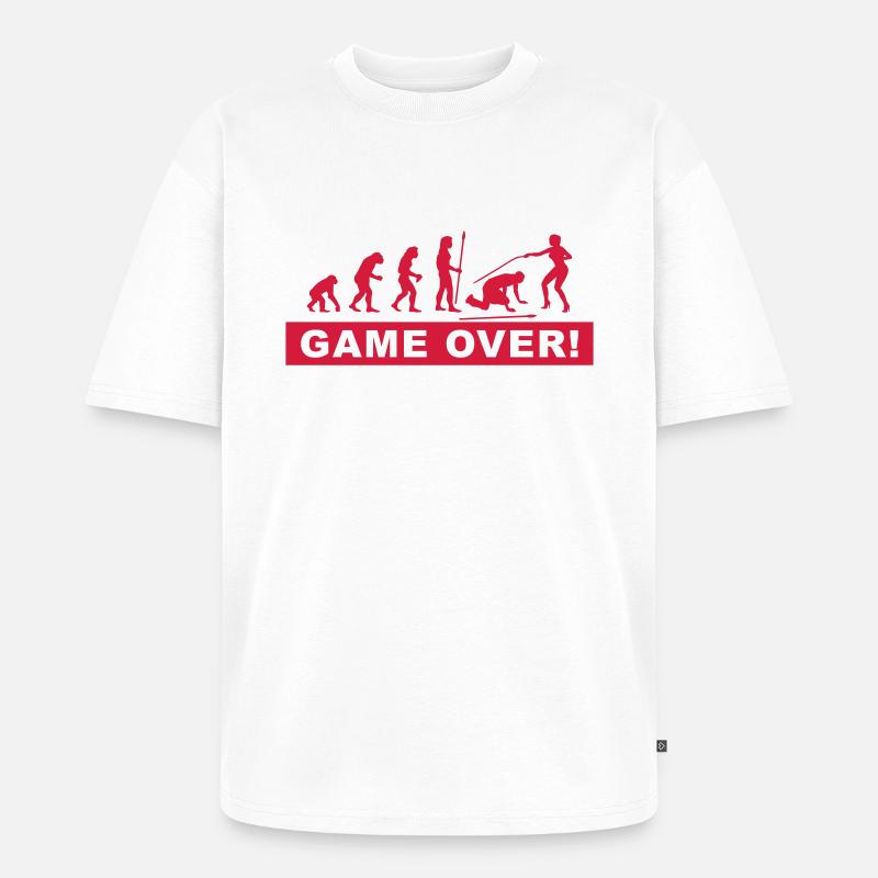 evolution_wedding4 - T-shirt Premium bio oversize Unisexe - blanc