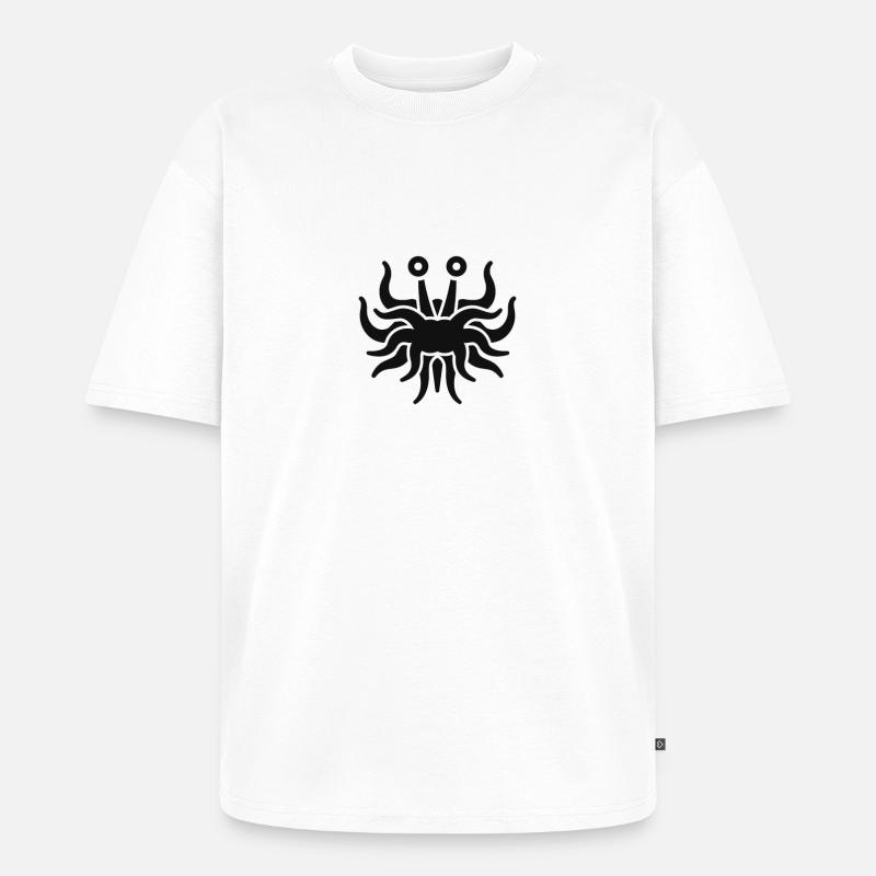 FSM ohne Schlaganfall - Unisex Premium Oversized Bio T-Shirt - Weiß