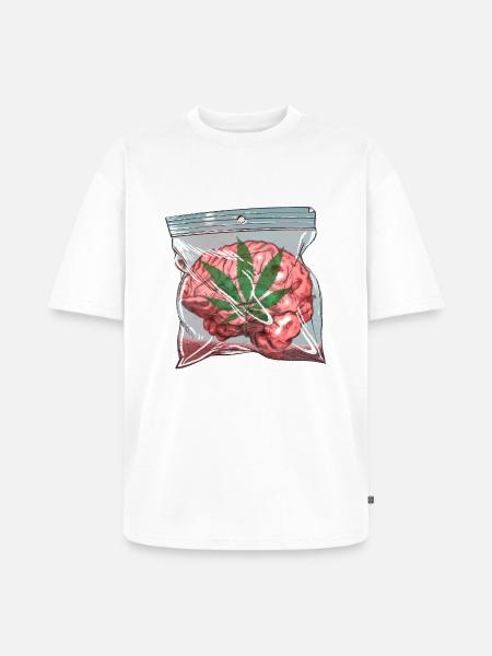 Brain - Unisex Premium Oversized Organic T-Shirt - white