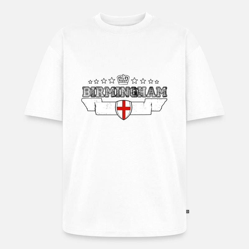 Birmingham - Unisex Premium Oversized Bio T-Shirt - Weiß