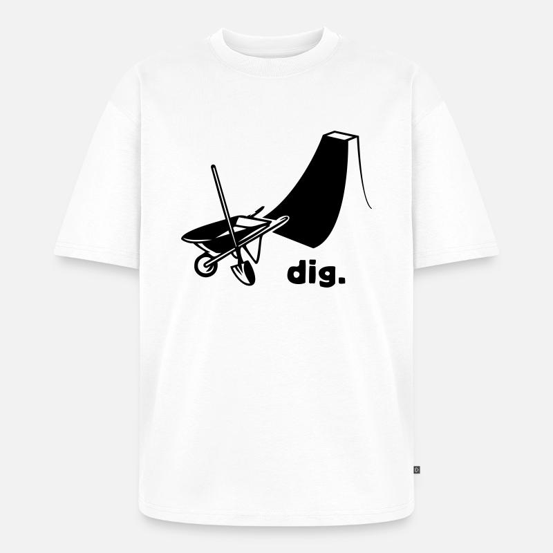 dig - Unisex Premium Oversized Bio T-Shirt - Weiß
