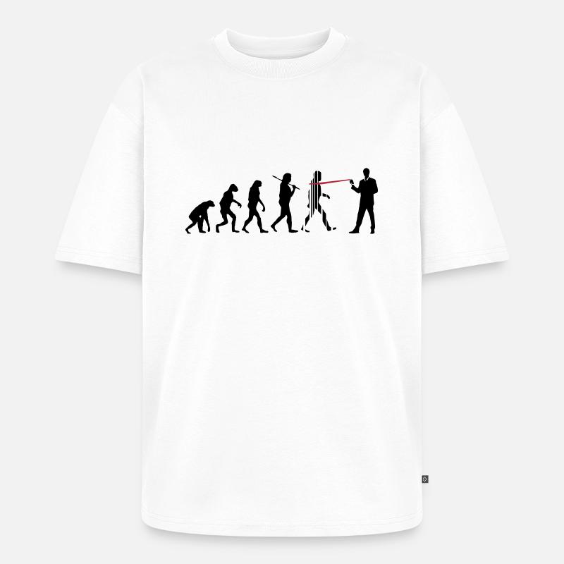 evolution nsa - Unisex Premium Oversized Bio T-Shirt - Weiß