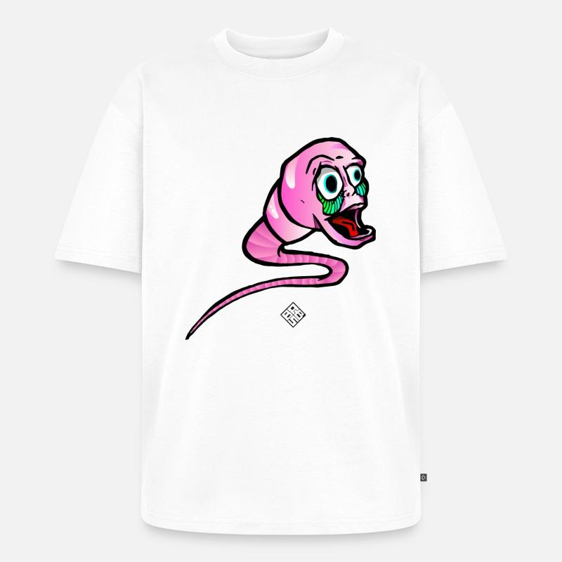 Spermo-Herkunft - Unisex Premium Oversized Bio T-Shirt - Weiß