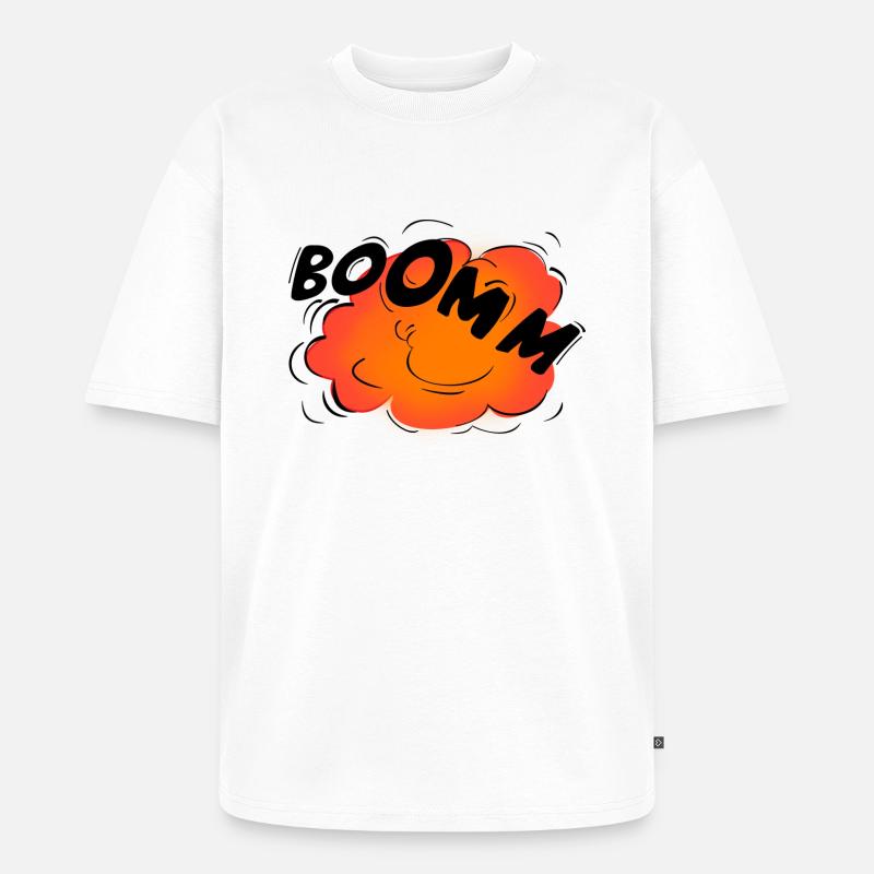 Explosion - Unisex Premium Oversized Bio T-Shirt - Weiß