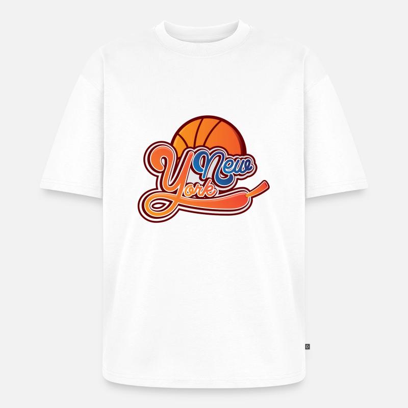 New York - Unisex Premium Oversized Bio T-Shirt - Weiß